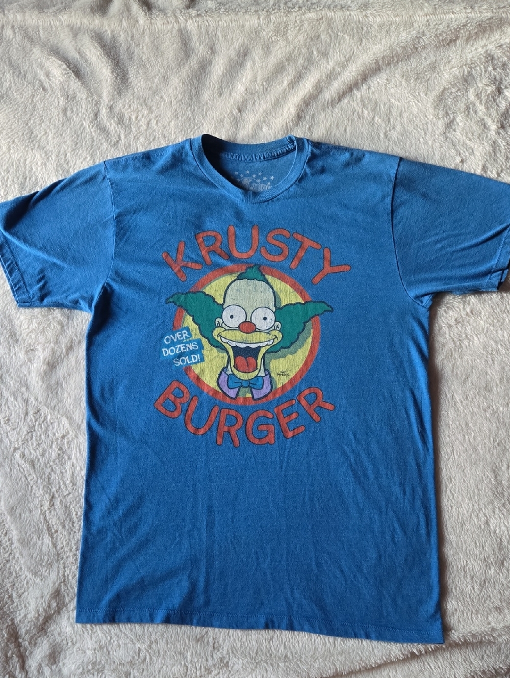 Krusty Burger Graphic Tee - Blue